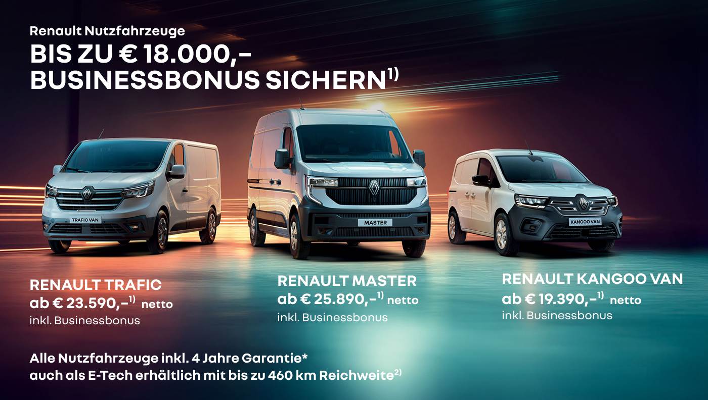 Trafic, Master, Kangoo Van